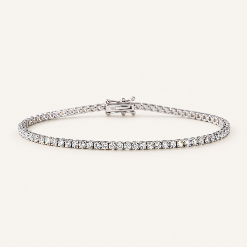 2ct Natural Diamond Tennis Bracelet