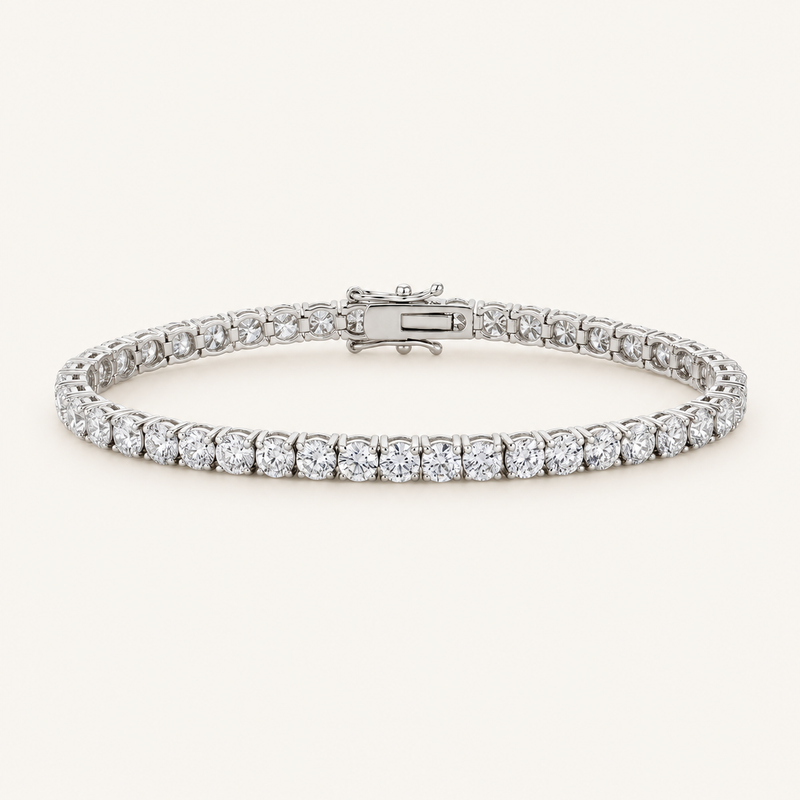 8ct Natural Diamond Tennis Bracelet