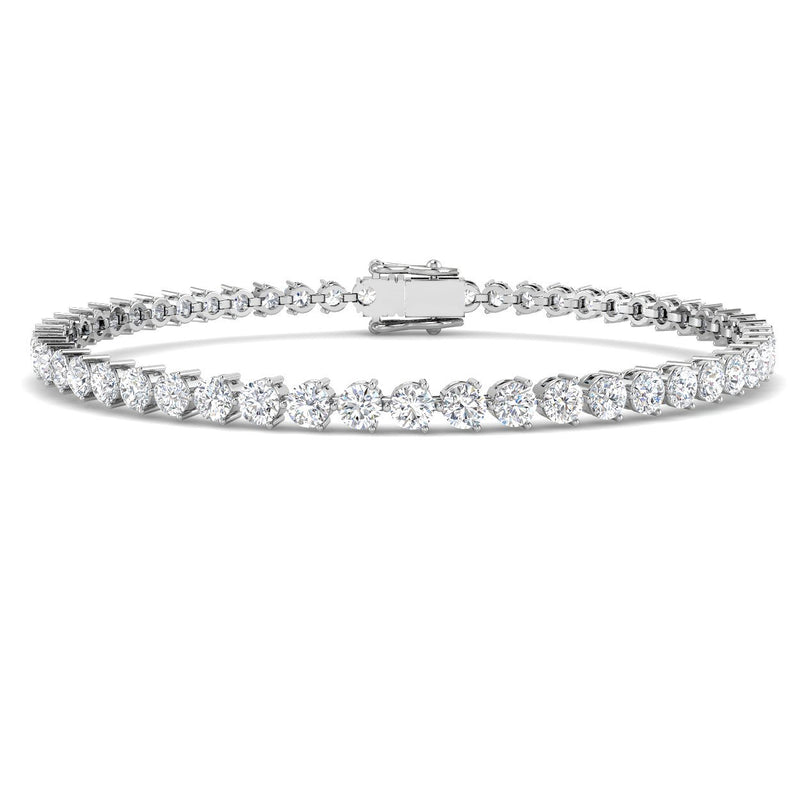 4ct Lab-Grown Diamond Round Tennis Bracelet