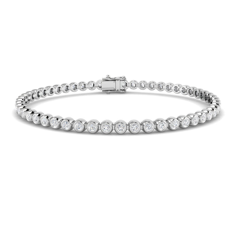 2.03ct Lab-Grown Diamond Round Tennis Bracelet