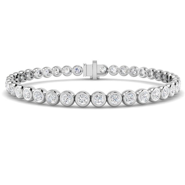 5.02ct Lab-Grown Diamond Round Tennis Bracelet