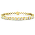 5.02ct Lab-Grown Diamond Round Tennis Bracelet in 9ct Yellow Gold