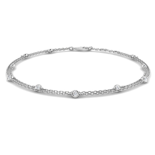 0.15ct Lab-Grown Diamond Bar Bracelet