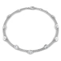 0.8ct Lab-Grown Diamond Station Bracelet in 9ct White Gold