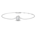 0.51ct Lab-Grown Diamond Solitaire Rubover Bracelet in 9ct White Gold