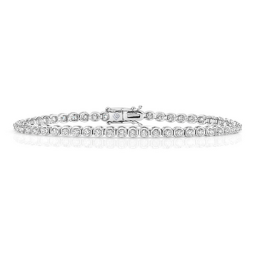 1.5ct Diamond Tennis Bracelet in 9ct White Gold