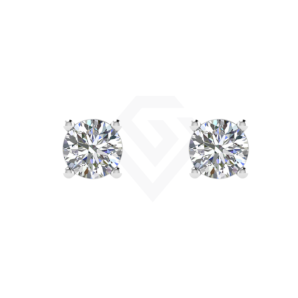 1.5ct Round Brilliant Lab Diamond Stud Earrings in 18ct White Gold